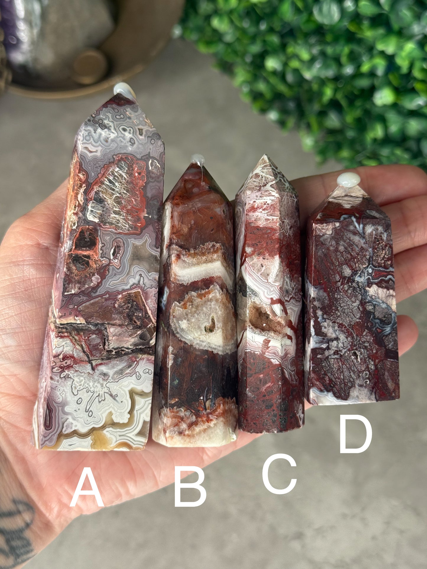 Mexican Lace Agate Towers