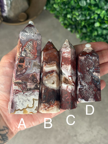 Mexican Lace Agate Towers