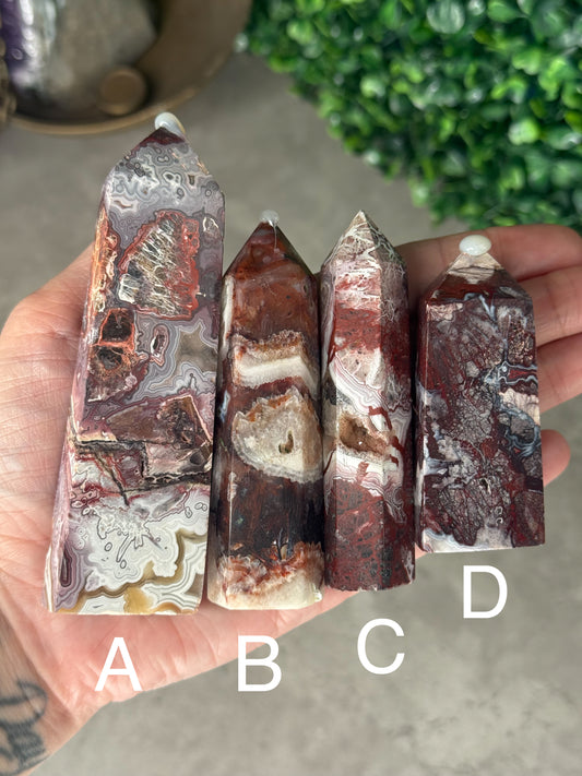 Mexican Lace Agate Towers