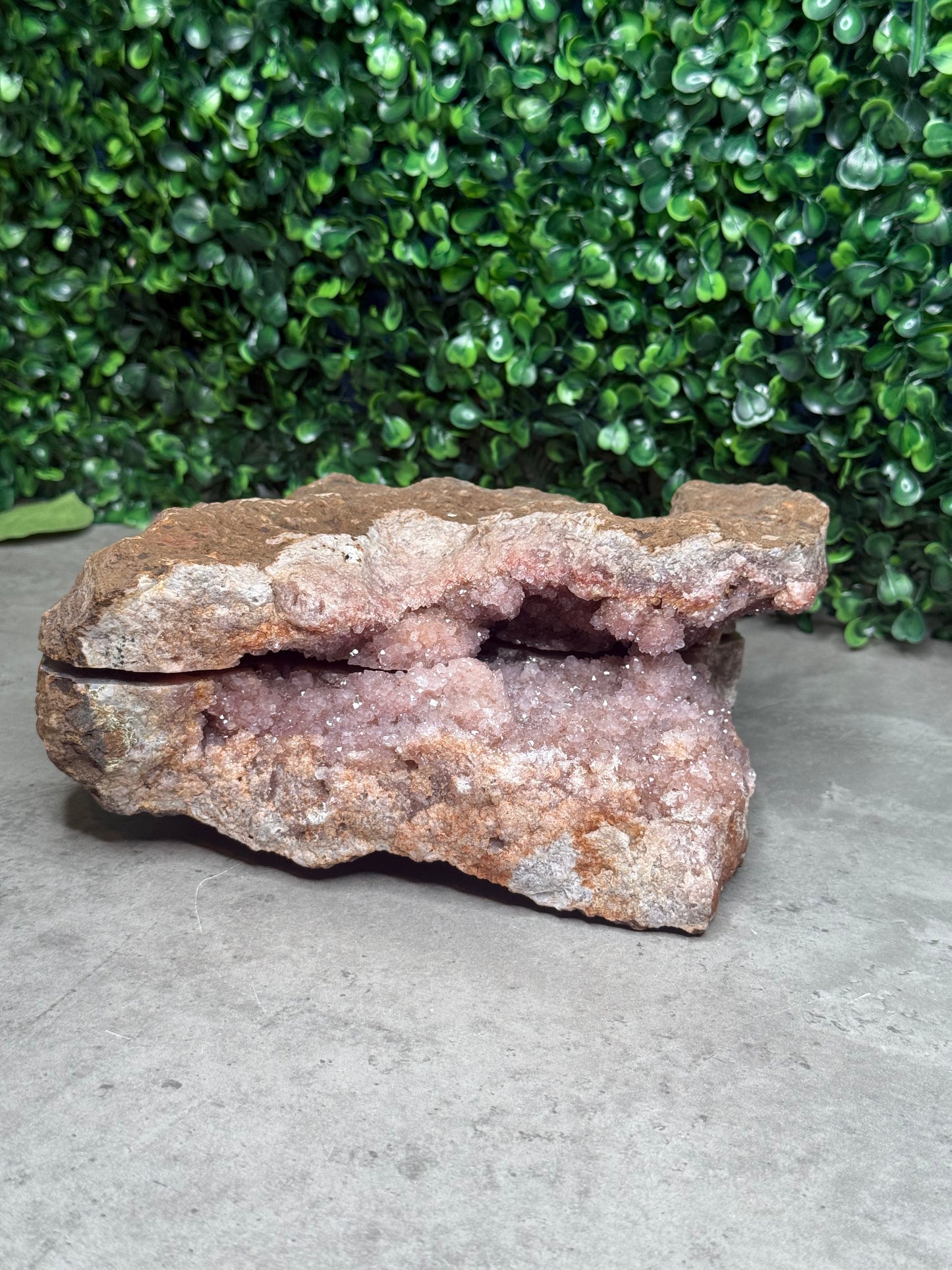 3.5kg XL Pink Amethyst Geode Butterfly Winds Crystal Carving - Brazil