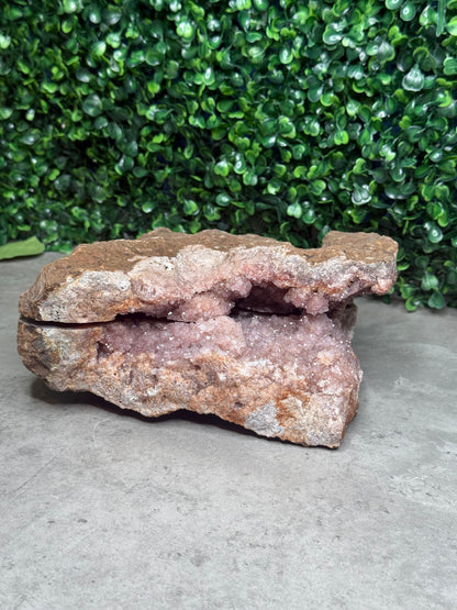 3.5kg XL Pink Amethyst Geode Butterfly Winds Crystal Carving - Brazil