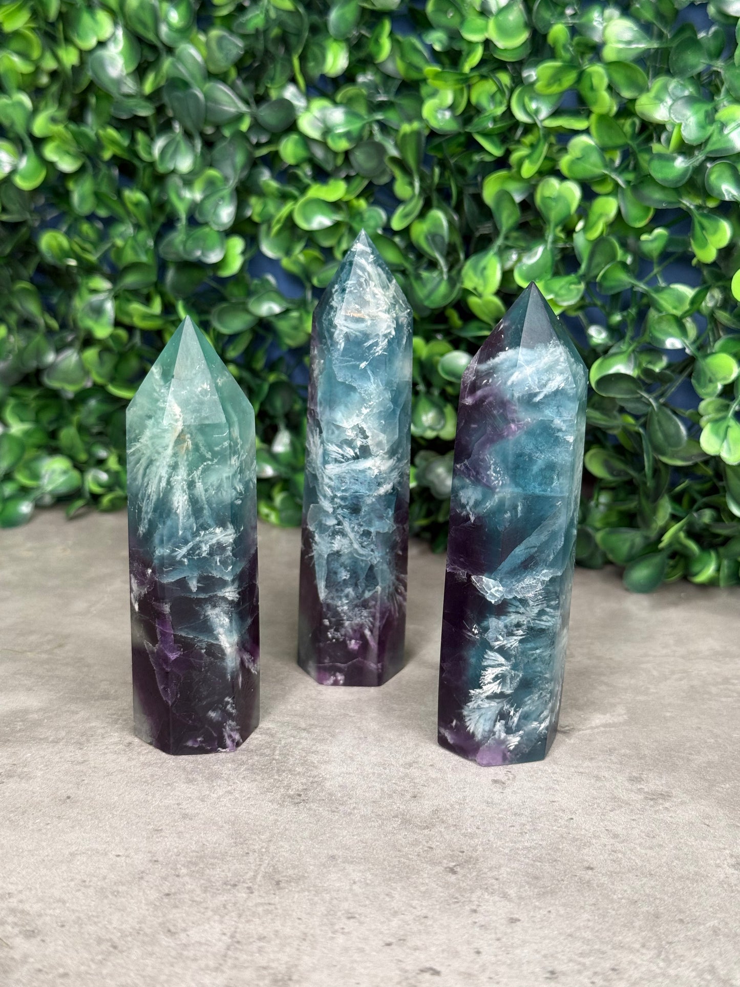 Feather Fluorite Crystal Towers