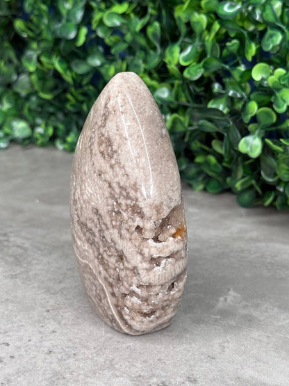 Chocolate Ocean Jasper Druzy Crystal Teardrop - Indonesia