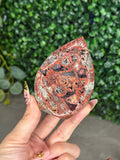 Red Marcasite Teardrop A
