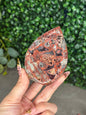 Red Marcasite Teardrop A