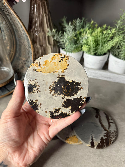 Picture Jasper Coasters Mineral Specimen,Energy Crystals,Home Decoration,Reiki Healing,Crystal Gifts