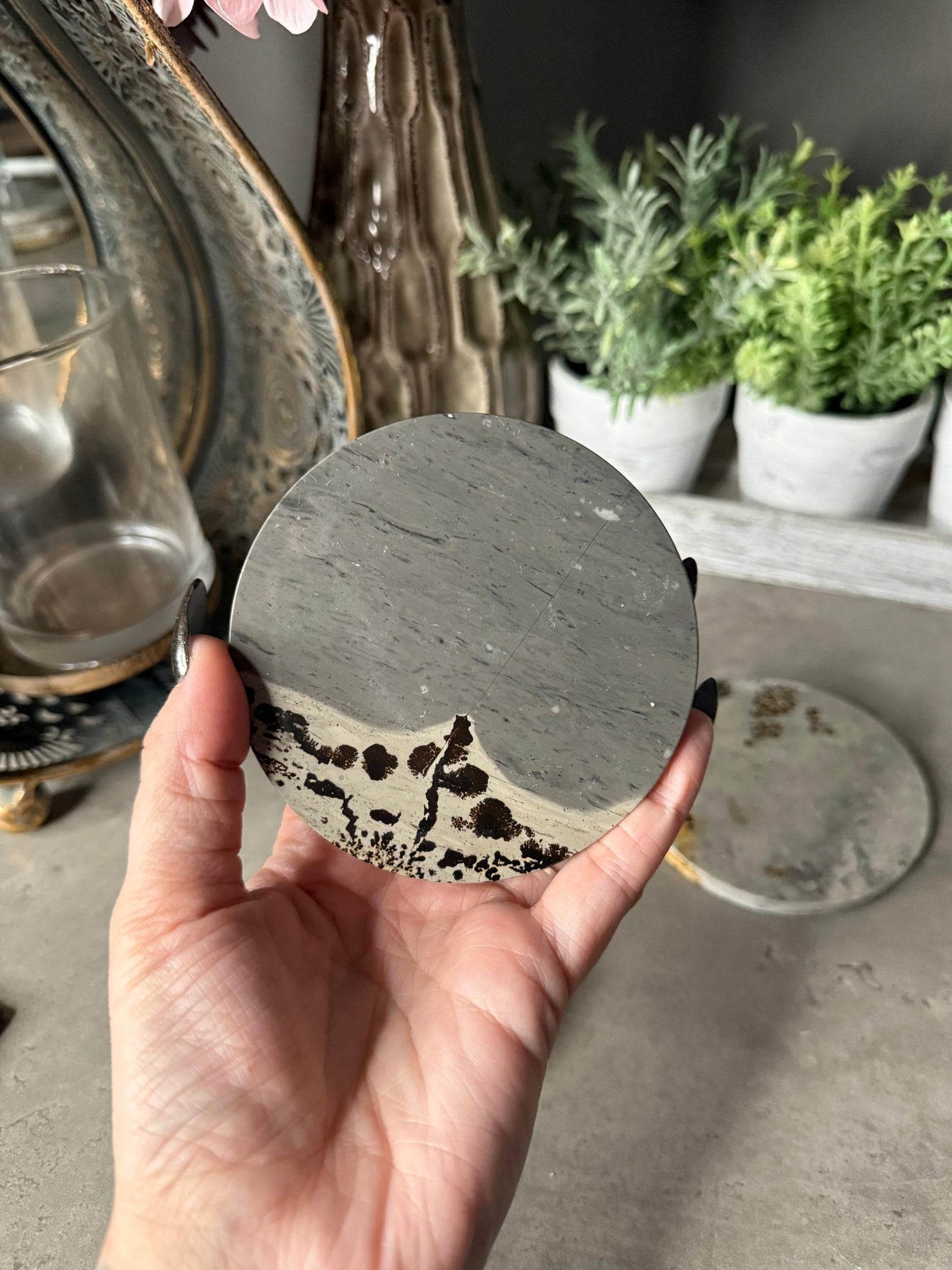 Picture Jasper Coasters Mineral Specimen,Energy Crystals,Home Decoration,Reiki Healing,Crystal Gifts