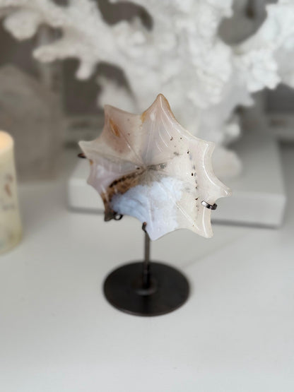Agate Spiderweb on a stand Mineral Specimen,Energy Crystals,Home Decoration,Reiki Healing,Crystal Gifts
