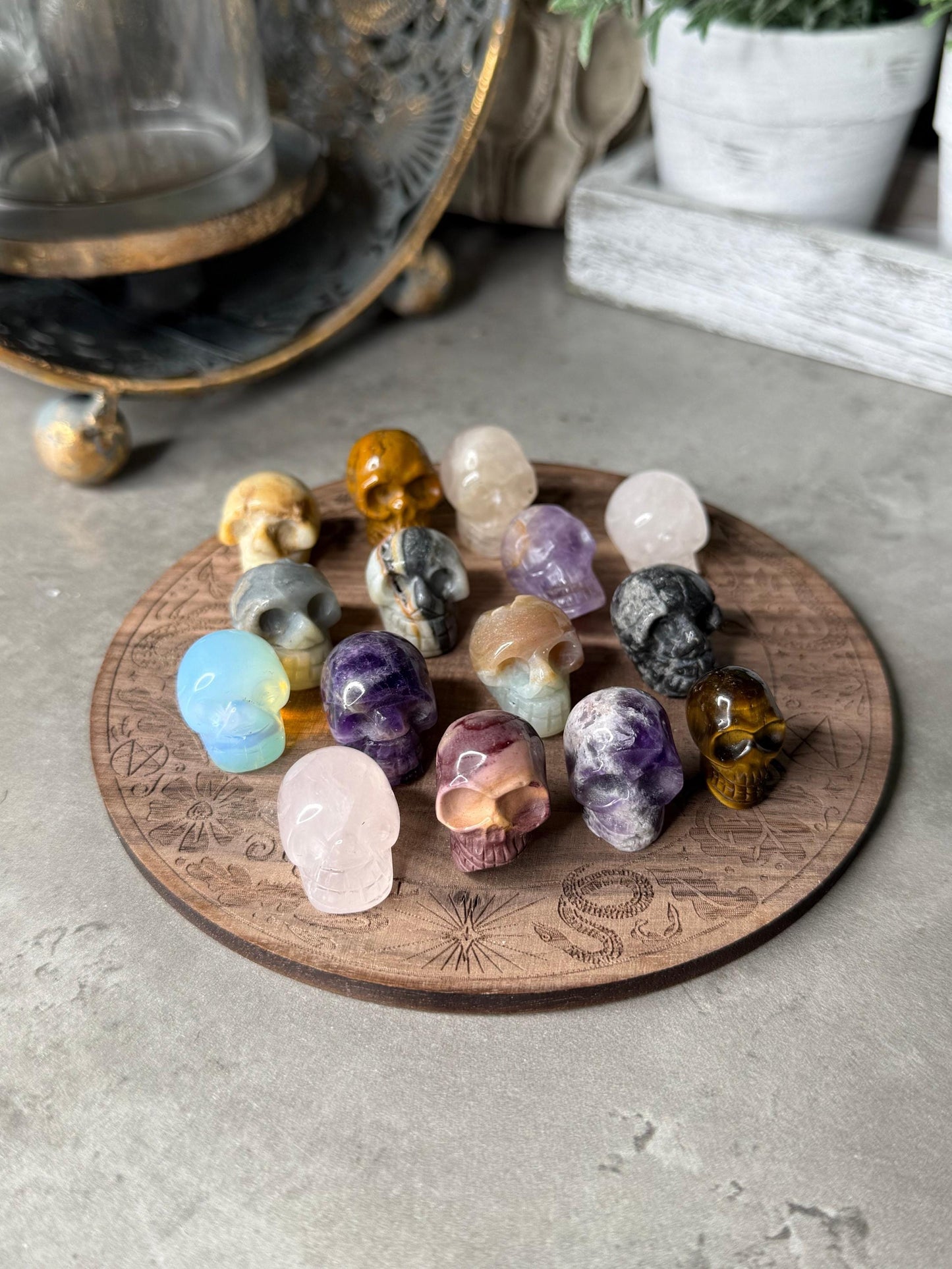 Intuitively selected Crystal Mini Skulls