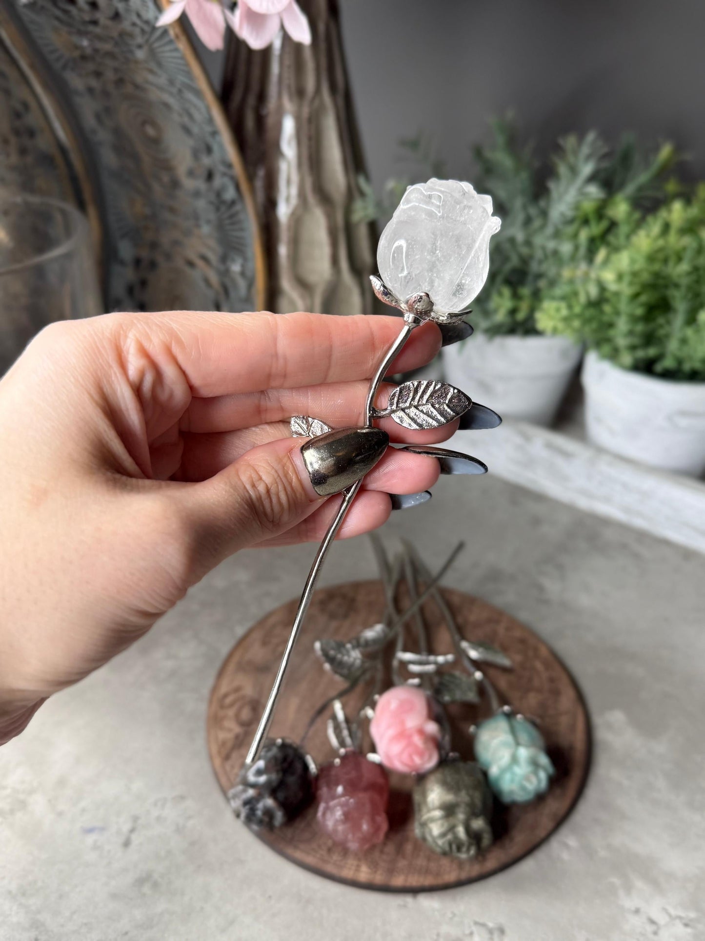 Crystal Rose Stems - Perfext Mothers Day gifts