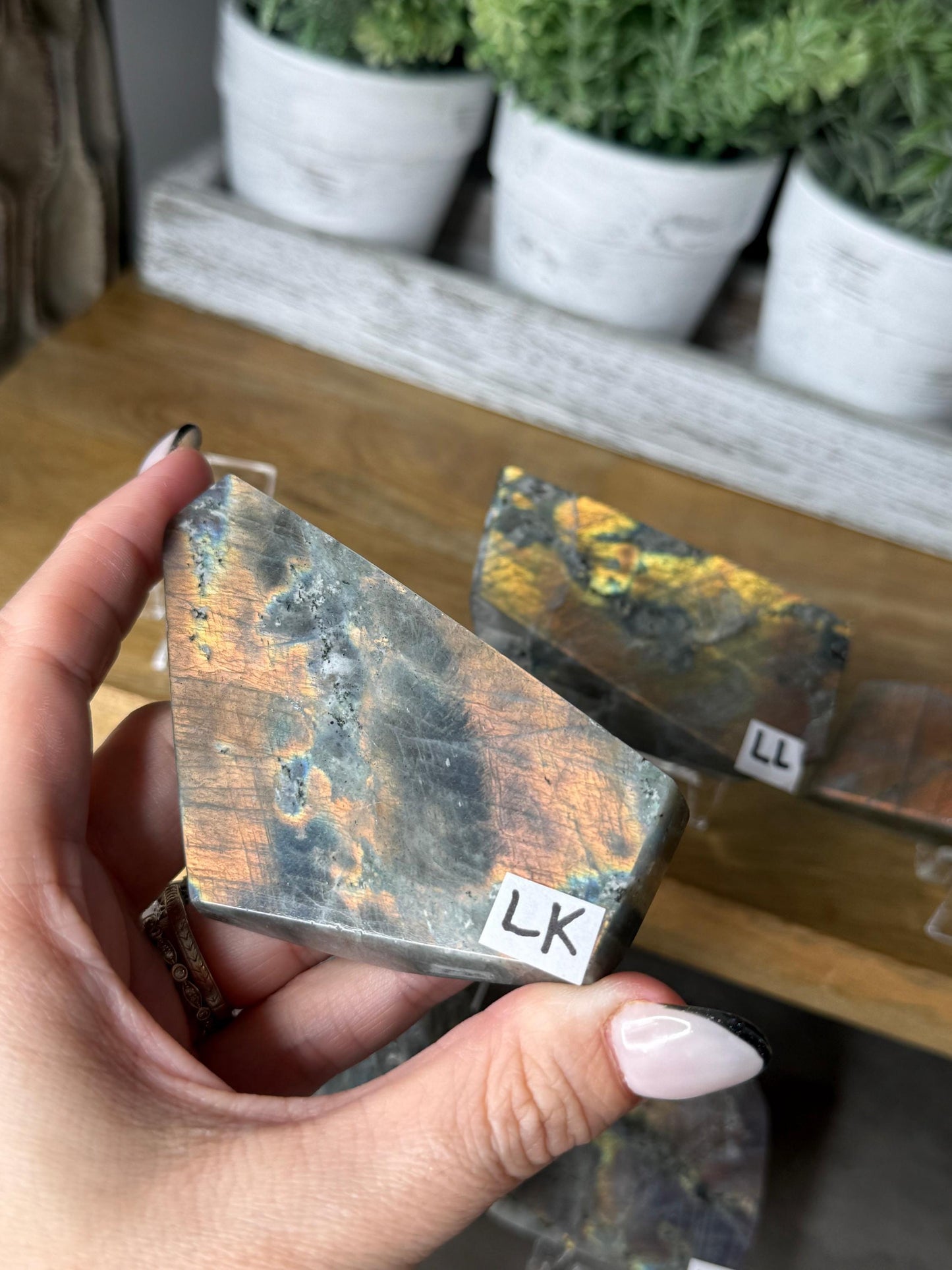 Labradorite Crystal Freeforms K-O