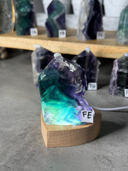 Rainbow Fluorite Druzy Crystal Towers