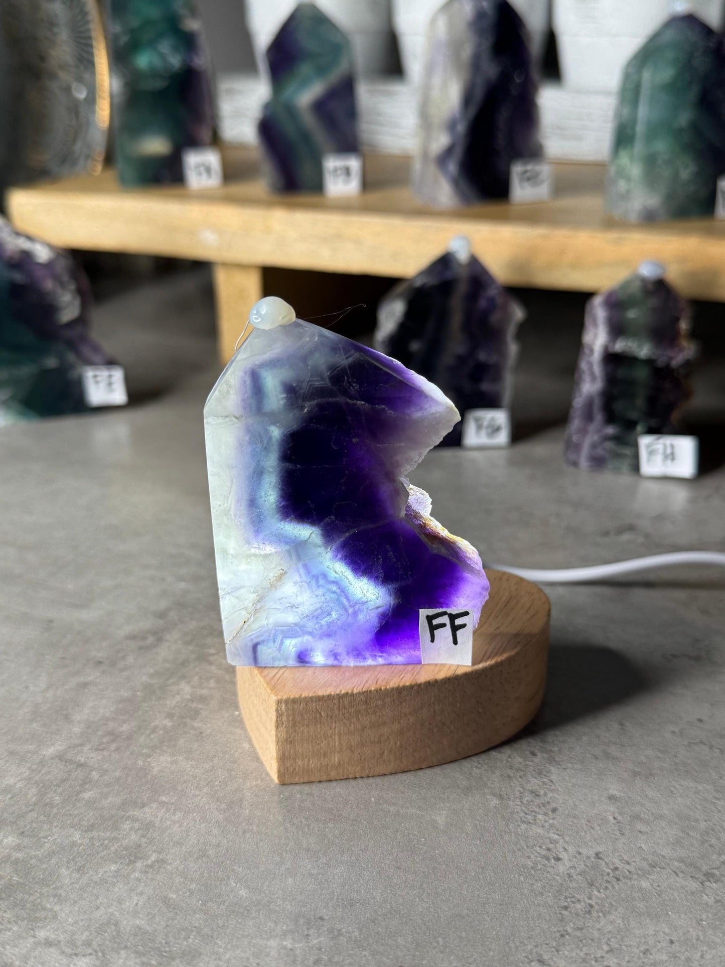 Rainbow Fluorite Druzy Crystal Towers