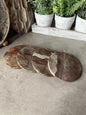 Picture Jasper Coaster Set: Polished Stone Coasters, Earth Tone Decor