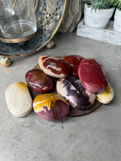 Mookaite Jasper Crystal Palmstones