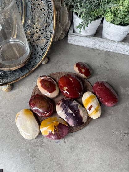 Mookaite Jasper Crystal Palmstones