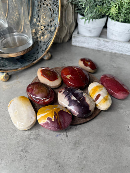 Mookaite Jasper Crystal Palmstones