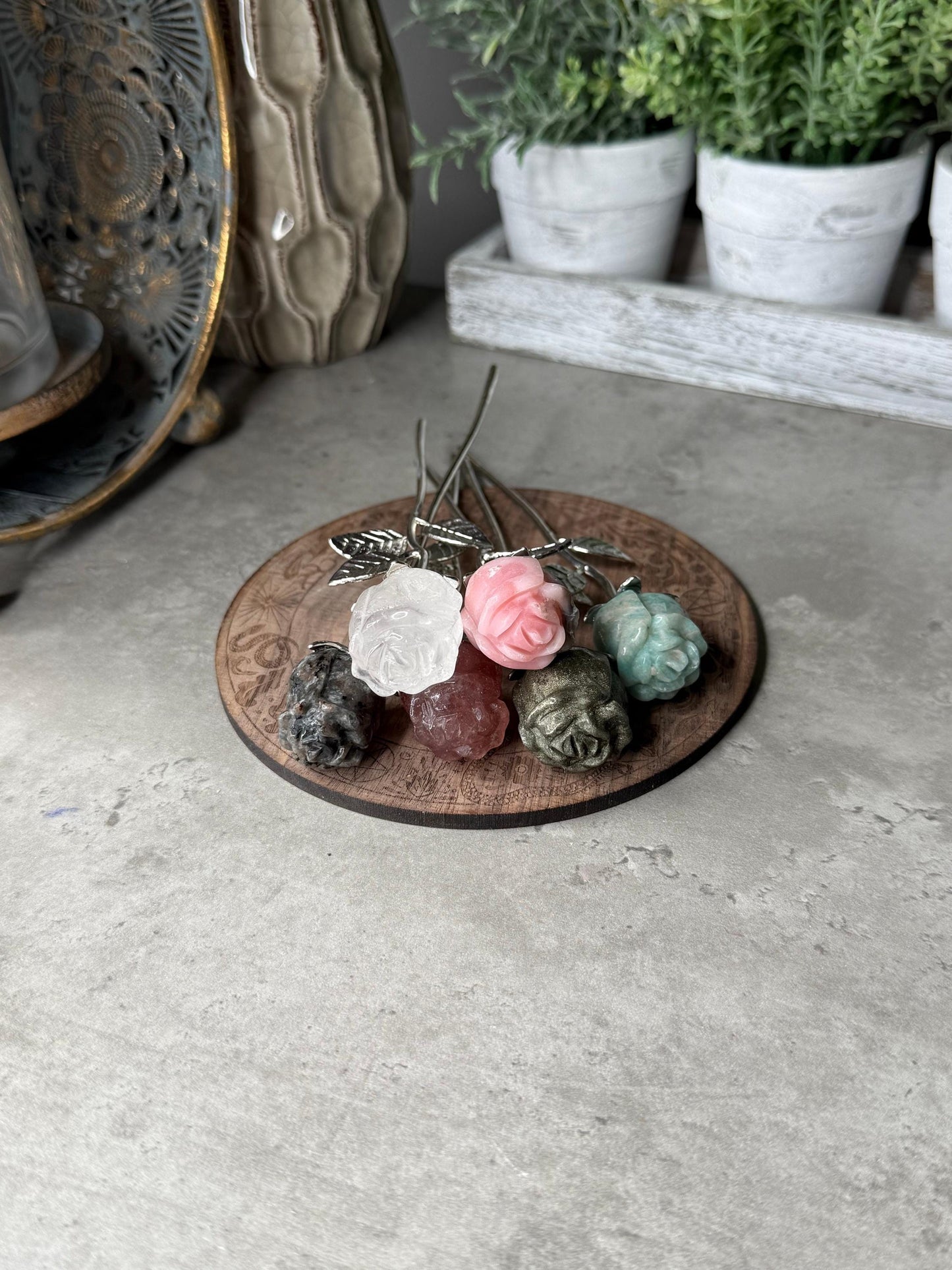 Crystal Rose Stems - Perfext Mothers Day gifts