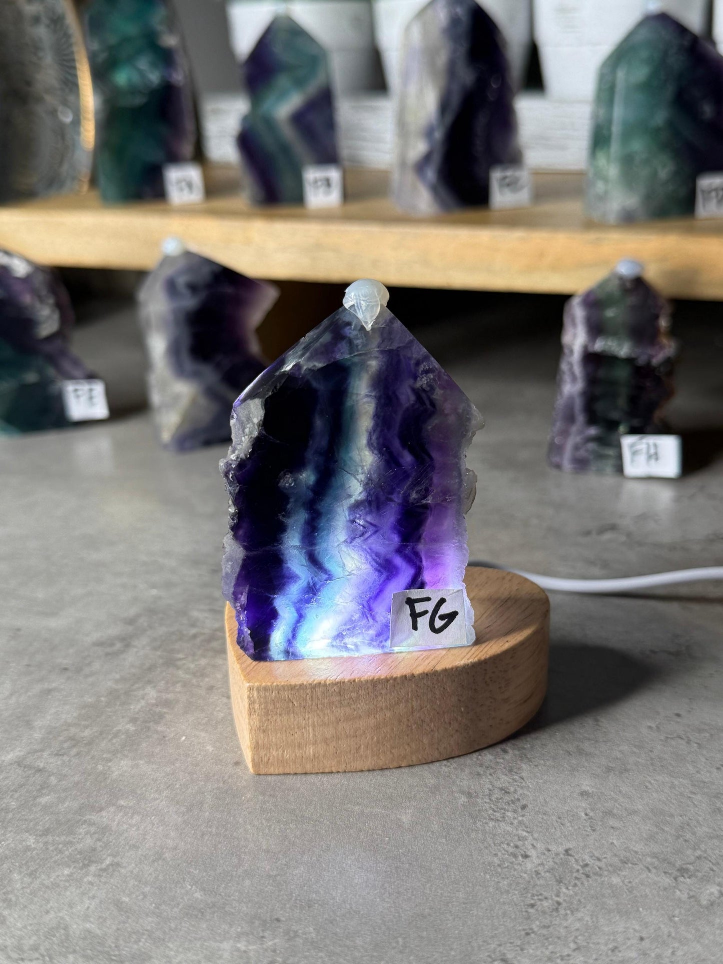 Rainbow Fluorite Druzy Crystal Towers