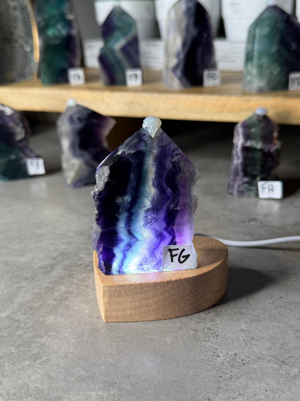 Rainbow Fluorite Druzy Crystal Towers