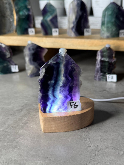 Rainbow Fluorite Druzy Crystal Towers