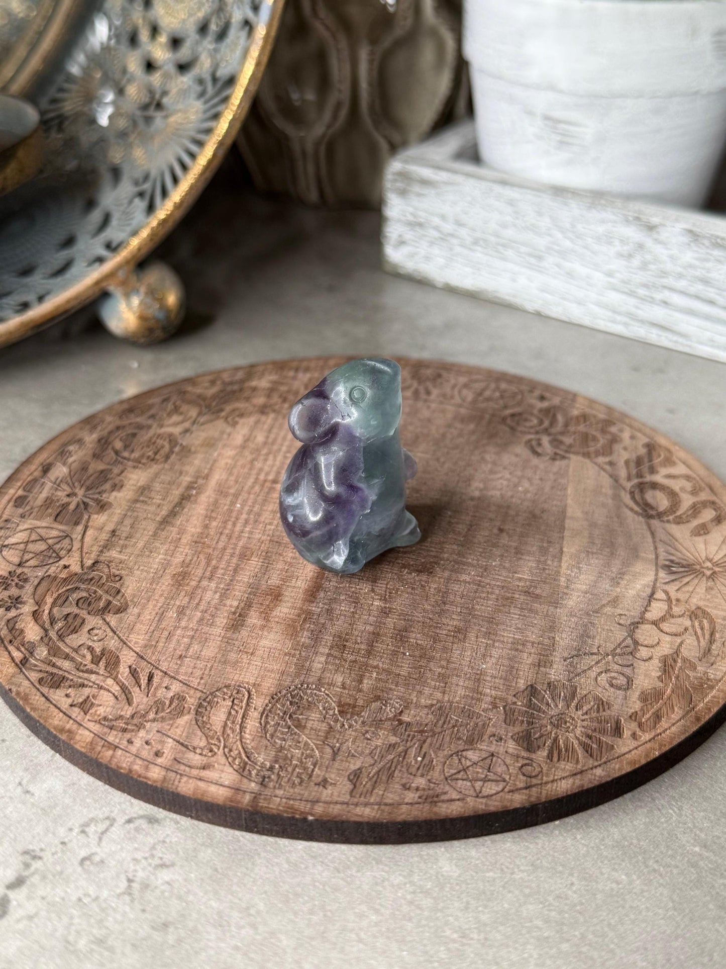 Mouse Mini Crystal Carvings