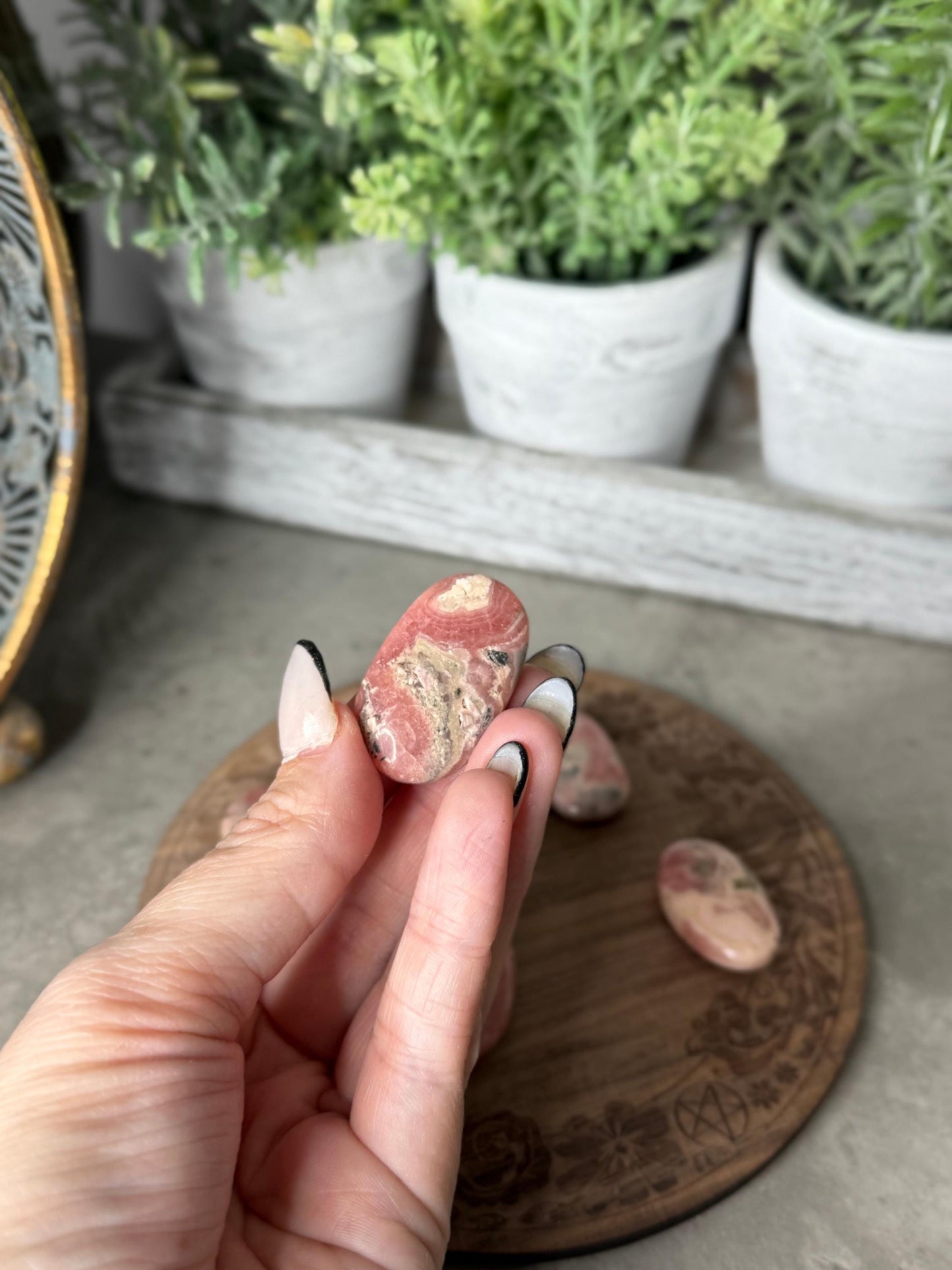 Rhodochrosite Hearts and Palms