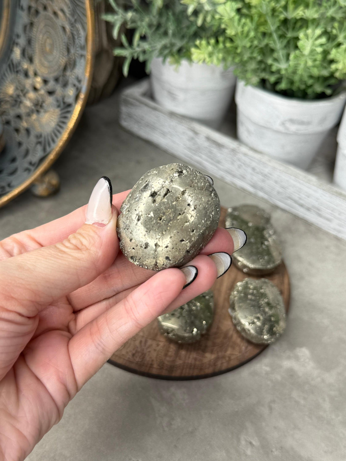 Pyrite Palmstone