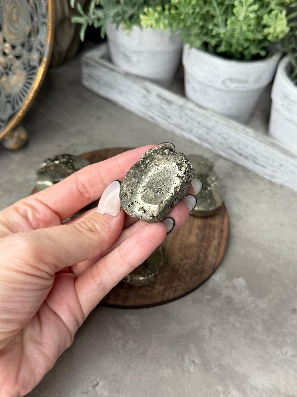 Pyrite Palmstone