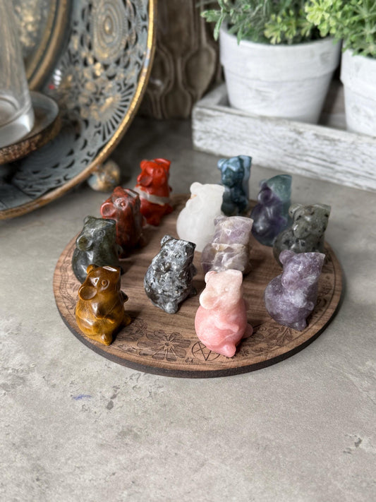 Mouse Mini Crystal Carvings