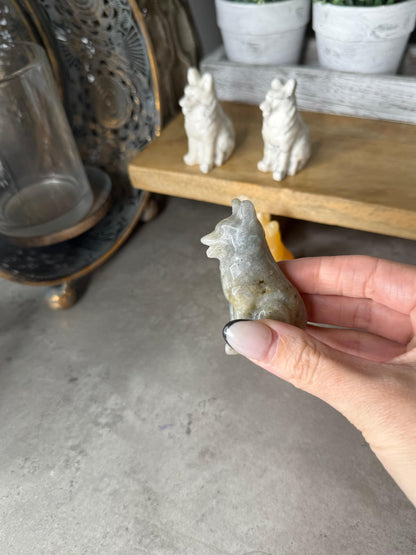 Large Breed Dog Crystal Carving