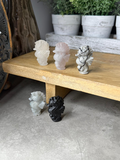 Seahorse Mini Crystal Carvings