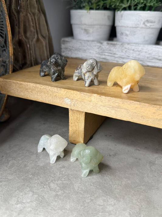 Sausage Dog Mini Crystal Carvings