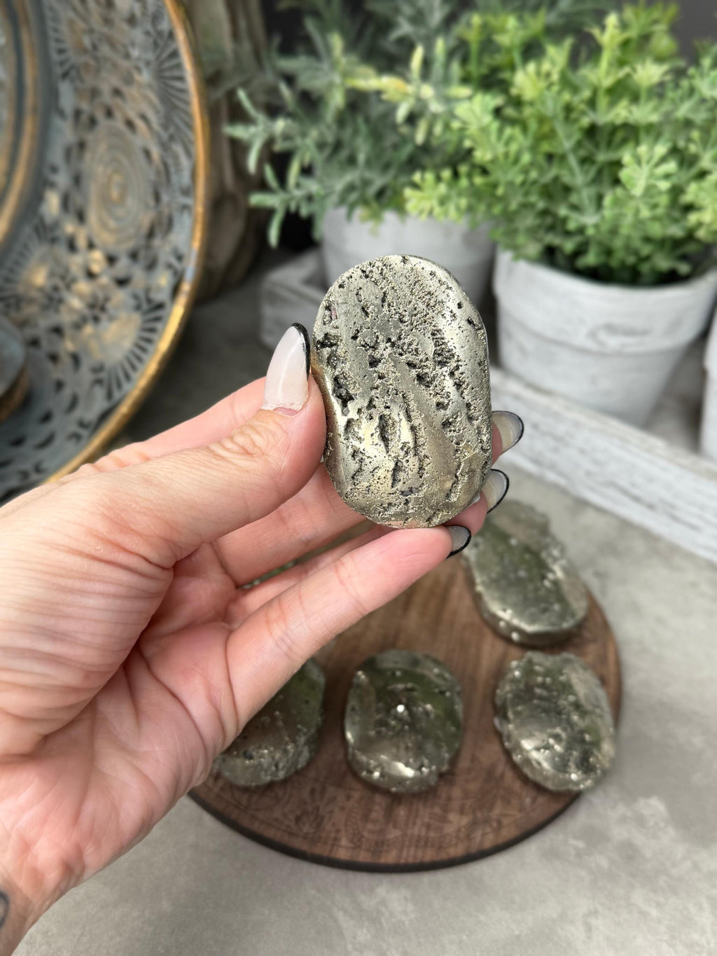 Pyrite Palmstone