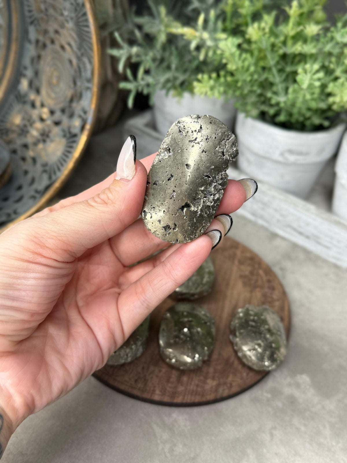 Pyrite Palmstone