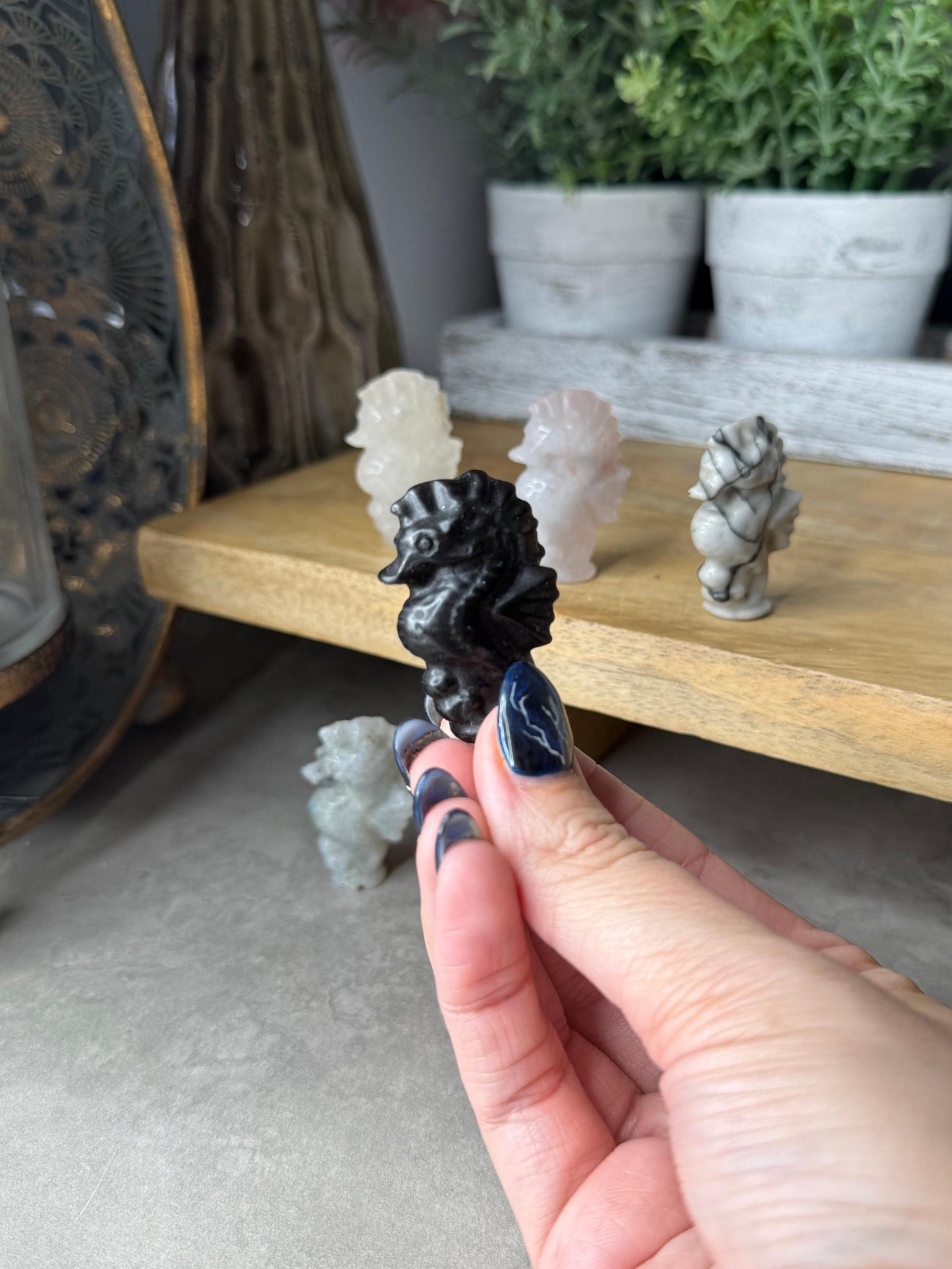 Seahorse Mini Crystal Carvings