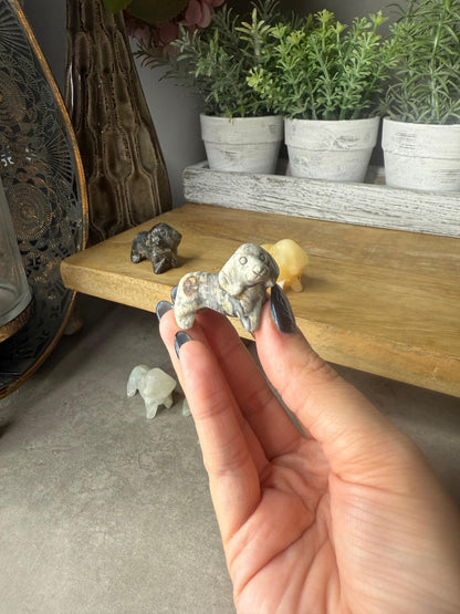 Sausage Dog Mini Crystal Carvings