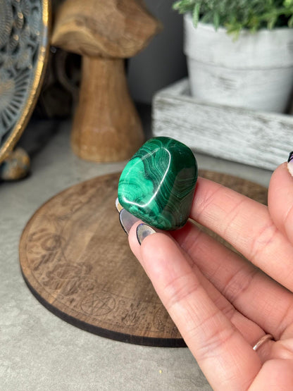 Malachite Crystal Tumbles