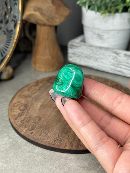 Malachite Crystal Tumbles