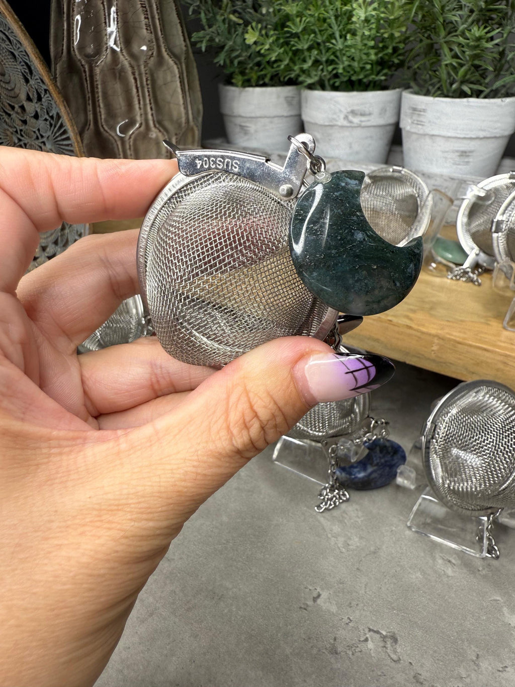 Crystal Moon Tea Leaf Strainer