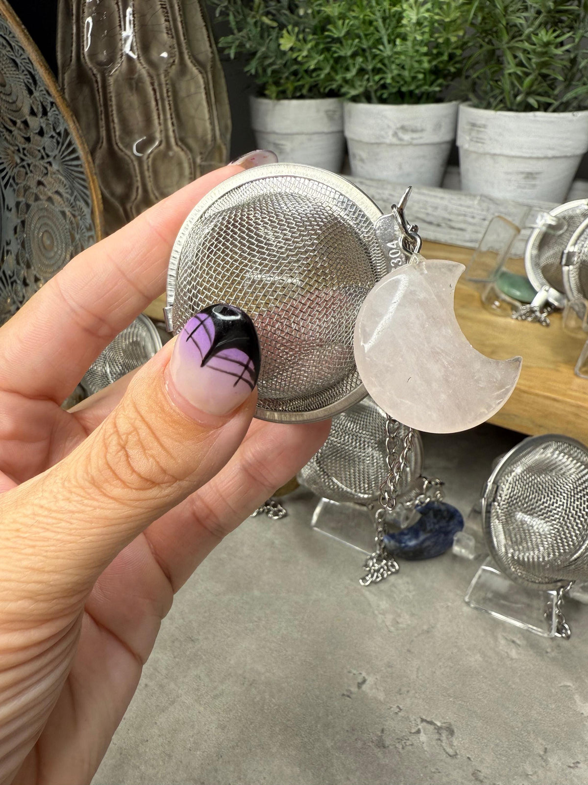 Crystal Moon Tea Leaf Strainer