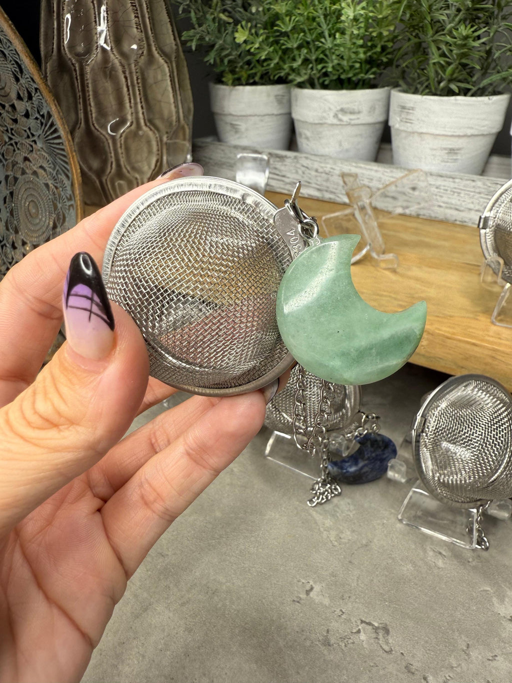 Crystal Moon Tea Leaf Strainer