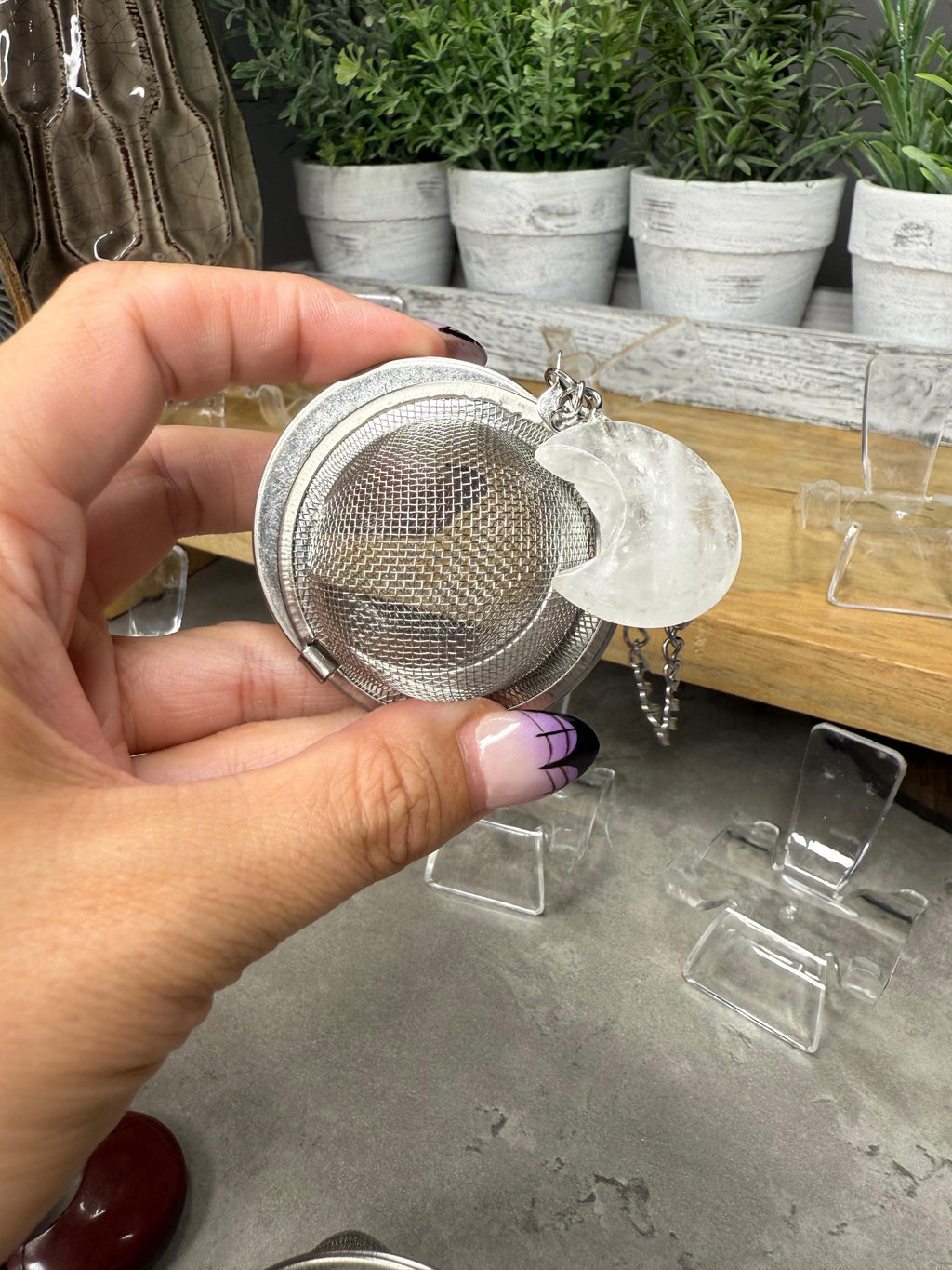 Crystal Moon Tea Leaf Strainer