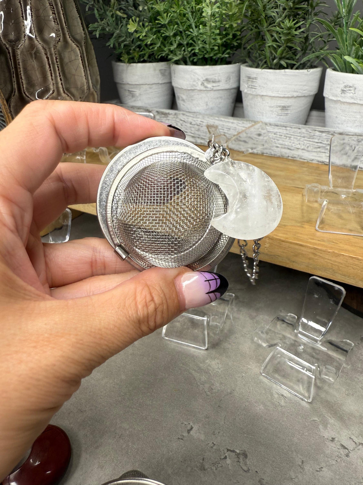 Crystal Moon Tea Leaf Strainer
