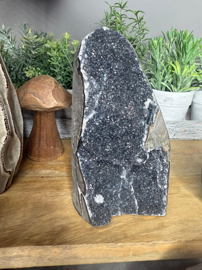 Black Amethyst Crystal CutBases Home Decor