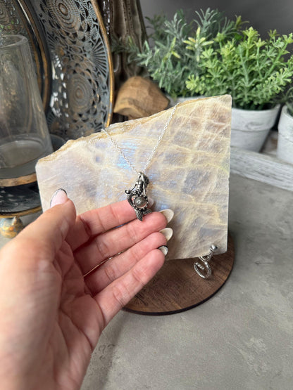 Mermaid Garden Quartz Crystal Pendant
