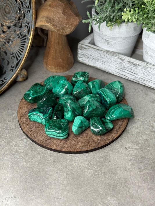 Malachite Crystal Tumbles