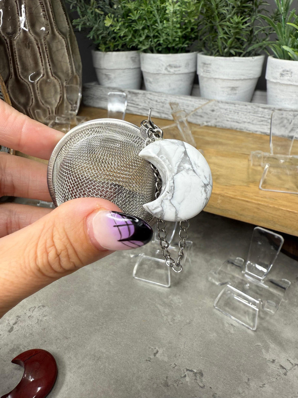 Crystal Moon Tea Leaf Strainer