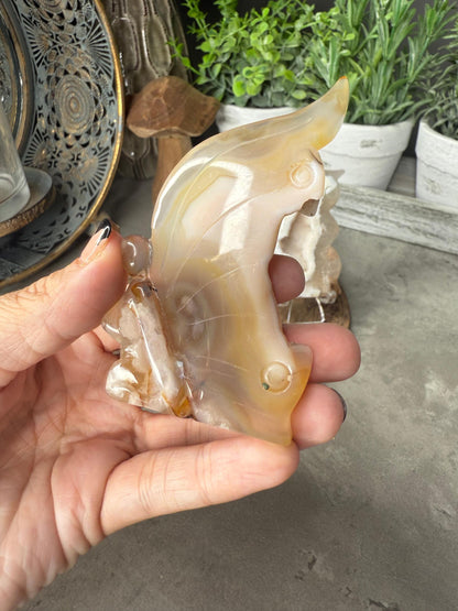 Druzy Agate Sitting Fairy Small Crystal Carvings