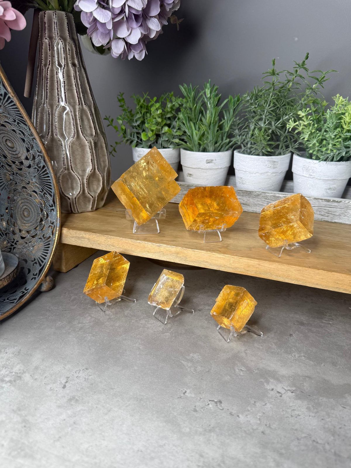 AAA Raw Optical Honey Calcite Crystals